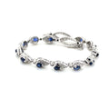 Sapphire Pear Diamond Bracelet