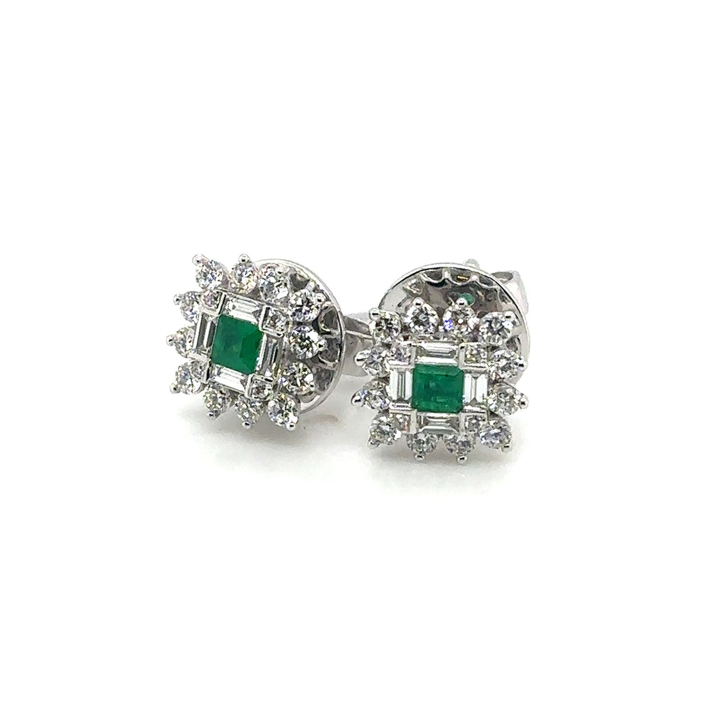 Emerald Stud Earrings - BV 8