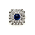 Kashmir No Heat Sapphire Engagement Ring carat 1.30 with GIA certificate