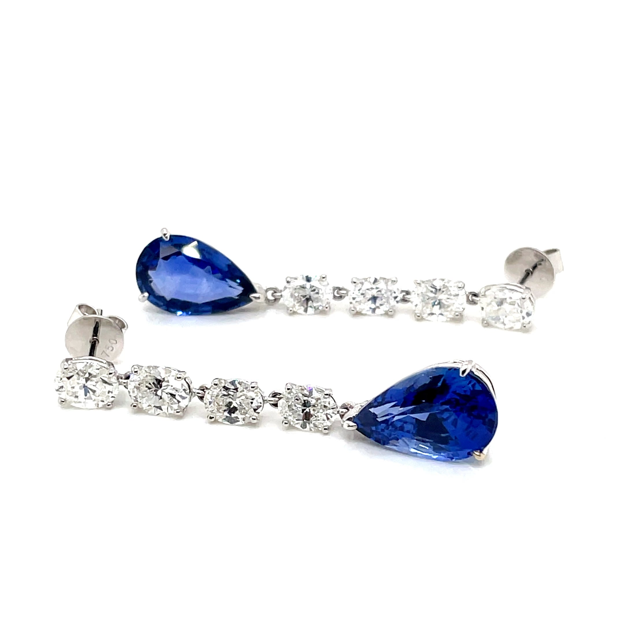 Blue Sapphire Droplet Earrings Pairing
