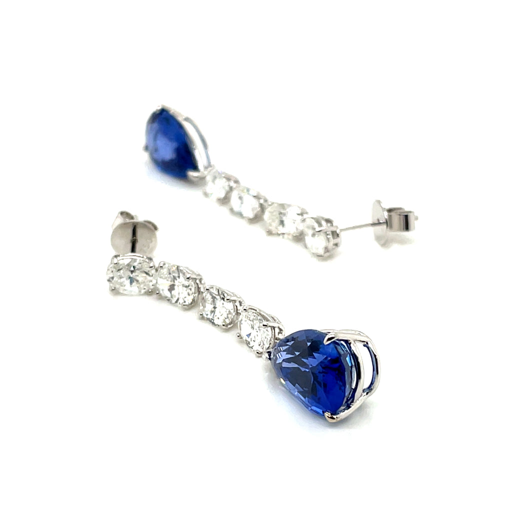 Blue Sapphire Droplet Earrings Pairing