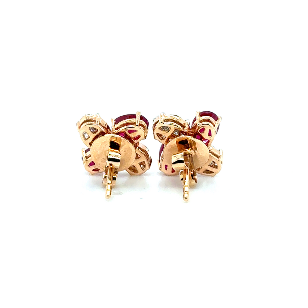 Ruby Clover Earrings - BV 18